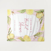 Main Squeeze Lemon Bruilofts Banner Wandkleed (Voorkant (horizontaal))