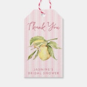 Main Squeeze Lemon Bruiloftsfeest Cadeaulabel (Voorkant)