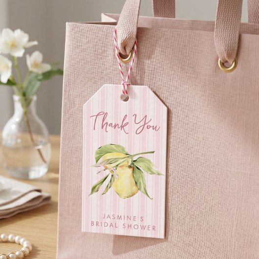 Main Squeeze Lemon Bruiloftsfeest Cadeaulabel
