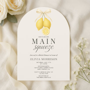 Main Squeeze Lemon Bruiloftsfeest Kaart