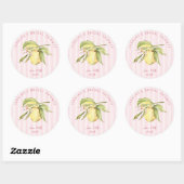 Main Squeeze Lemon Bruiloftsfeest Ronde Sticker (Vel)