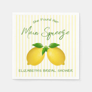 Main Squeeze Lemon Bruiloftsfeest Servet