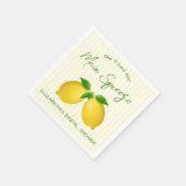 Main Squeeze Lemon Bruiloftsfeest Servet (Hoek)