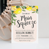 Main Squeeze Lemon Bruiloftsfeest Uitnodiging