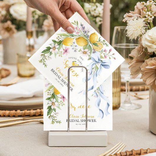 Main Squeeze Lemon Citrus Bridal Shower Servet