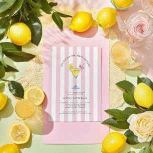 Main Squeeze Lemon Drop Martini Vrijgezellenfeest Kaart