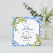 Main Squeeze Lemon en Marokkaanse Tegel paar Douch Kaart (Staand voorkant)