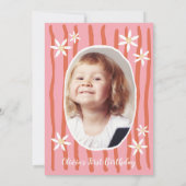 Main Squeeze Lemon First Birthday Kaart (Achterkant)