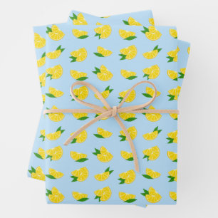 Main Squeeze Lemon Gift Wrap Inpakpapier Vel