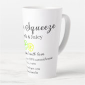 Main squeeze lemon juice homemade business name  latte mok (Rechterhoek)