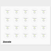 Main squeeze lemon juice homemade business name ronde sticker (Vel)