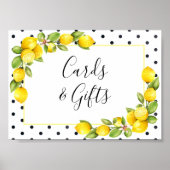 Main Squeeze Lemon Kaarten and Gifts Sign Poster (Voorkant)