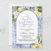 Main Squeeze Lemon Mediterraan Vrijgezellenfeest Kaart (Voorkant)