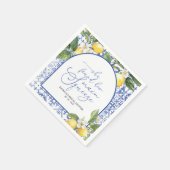 Main Squeeze Lemon Mediterraan Vrijgezellenfeest Servet (Hoek)