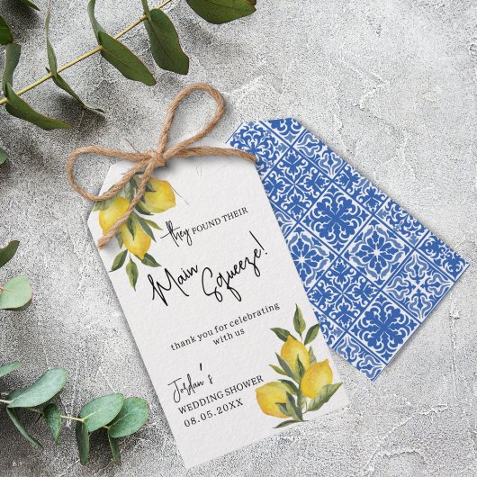 Main Squeeze Lemon Mediterranean Tegel Shower Favo Cadeaulabel