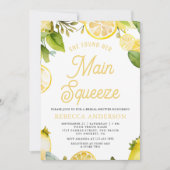 Main Squeeze Lemon Orchard Citrus Vrijgezellenfees Kaart (Voorkant)