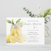 Main Squeeze Lemon Overlay Vrijgezellenfeest Kaart (Staand voorkant)