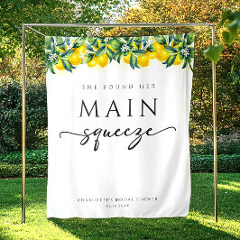 Main Squeeze Lemon Vrijgezellenfeest Achtergrond Wandkleed