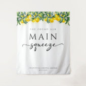 Main Squeeze Lemon Vrijgezellenfeest Achtergrond Wandkleed (Voorkant)