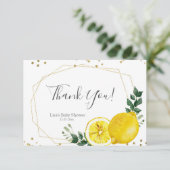 Main Squeeze Lemon Vrijgezellenfeest Bedankt kaart (Staand voorkant)