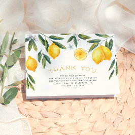 Main Squeeze Lemon Vrijgezellenfeest Dank u Bedankkaart