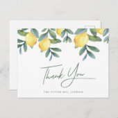 Main Squeeze Lemon vrijgezellenfeest Dank u Briefkaart (Voorkant / Achterkant)