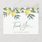 Main Squeeze Lemon vrijgezellenfeest Dank u Briefkaart (Voorkant)