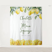 Main Squeeze Lemon Vrijgezellenfeest Foto Achtergr Wandkleed (Voorkant)