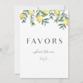 Main Squeeze Lemon Vrijgezellenfeest gunsten teken Aankondiging (Voorkant)