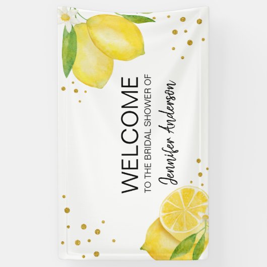 Main Squeeze Lemon Welkom Spandoek (Verticaal)