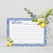 Main Squeeze Lemons Advies voor de bruid Kaart (Staand voorkant)