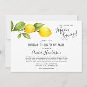 Main Squeeze Lemons Bruidsfeest per Post Kaart (Voorkant)