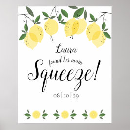 Main Squeeze Lemons Bruidsfeest Poster