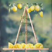 Main Squeeze Lemons Bruiloft Feest Welkom Acryl Bord (Neutraal)