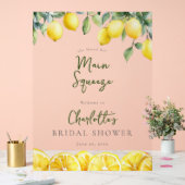 Main Squeeze Lemons Bruiloft Feest Welkom Acryl Bord (Huwelijk)