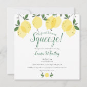Main Squeeze Lemons Bruiloftsfeest Kaart (Voorkant)