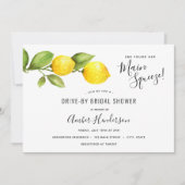 Main Squeeze Lemons Drive-By Vrijgezellenfeest Kaart (Voorkant)