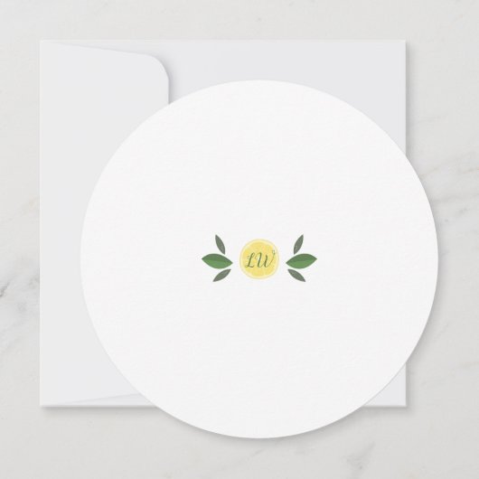 Main Squeeze Lemons Fun Vrijgezellenfeest Kaart (Achterkant)