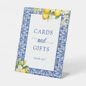 Main Squeeze Lemons Kaarten en geschenken Reclamebord Met Voetstuk (Voorkant)