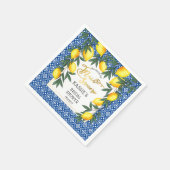 Main Squeeze Lemons Tropisch Vrijgezellenfeest Nap Servet (Hoek)