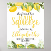 Main Squeeze Lemons Verjaardag Welkomstbord Poster (Voorkant)