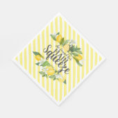 Main Squeeze Lemons Vrijgezellenfeest servetten (Hoek)