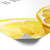 Main Squeeze Lemons Vrijgezellenfeest Welkomstbord Poster (Hoek)