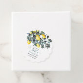 Main Squeeze Lemons | Vrijgezellenfeest zwarte oli Bedankjes Labels (In situ)