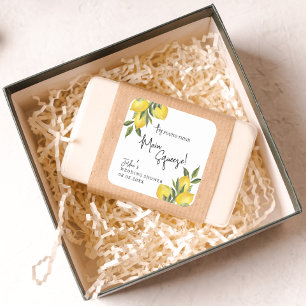 Main Squeeze Lemons Wedding of Vrijgezellenfeest Vierkante Sticker