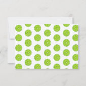 Main Squeeze Lime Groene Bruiloftsborrel Bedankkaart (Achterkant)