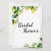 Main squeeze line art bruids douche uitnodiging (Achterkant)