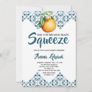 Main Squeeze Mediterrane Bruiloftsborrel Blauw Kaart