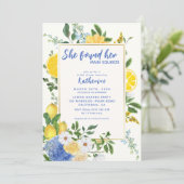 Main squeeze mediterrane citroen vrijgezellenfeest kaart (Staand voorkant)