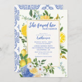 Main squeeze mediterrane citroen vrijgezellenfeest kaart (Voorkant / Achterkant)